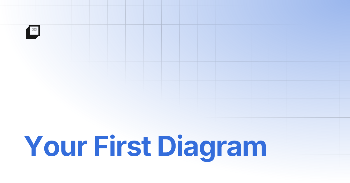 Your First Diagram | TDL - The modern diagramming language